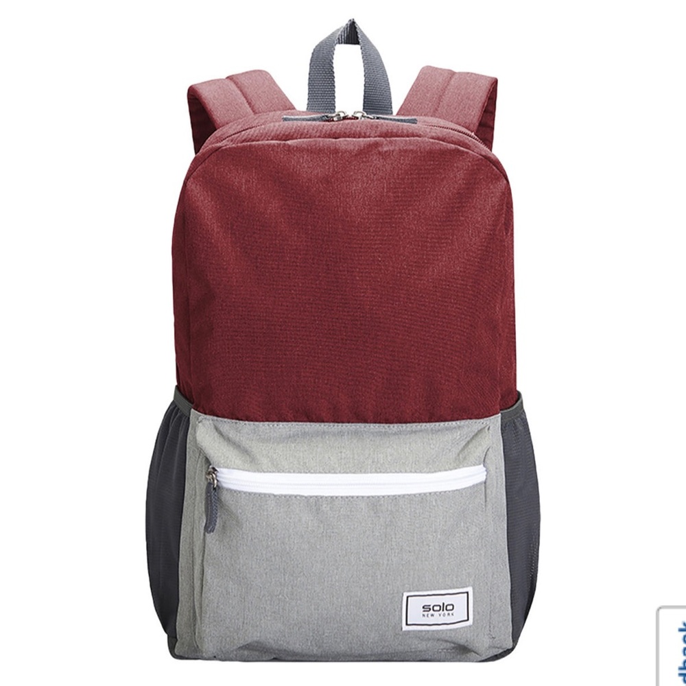 SOLO‎ NEW YORK BACKPACK BURGUNDY/GRAY
